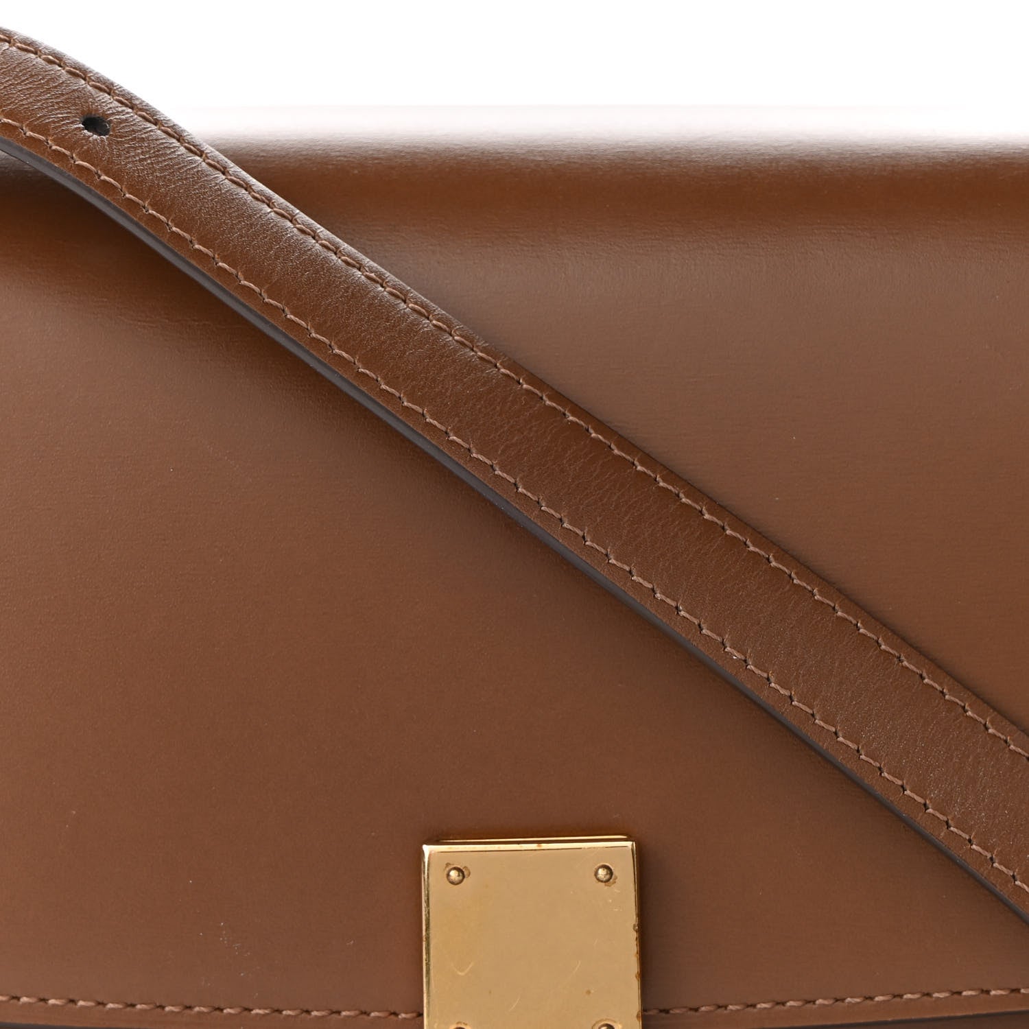 Celine Box Calfskin Small Classic Box Flap Bag Camel 8 of 10