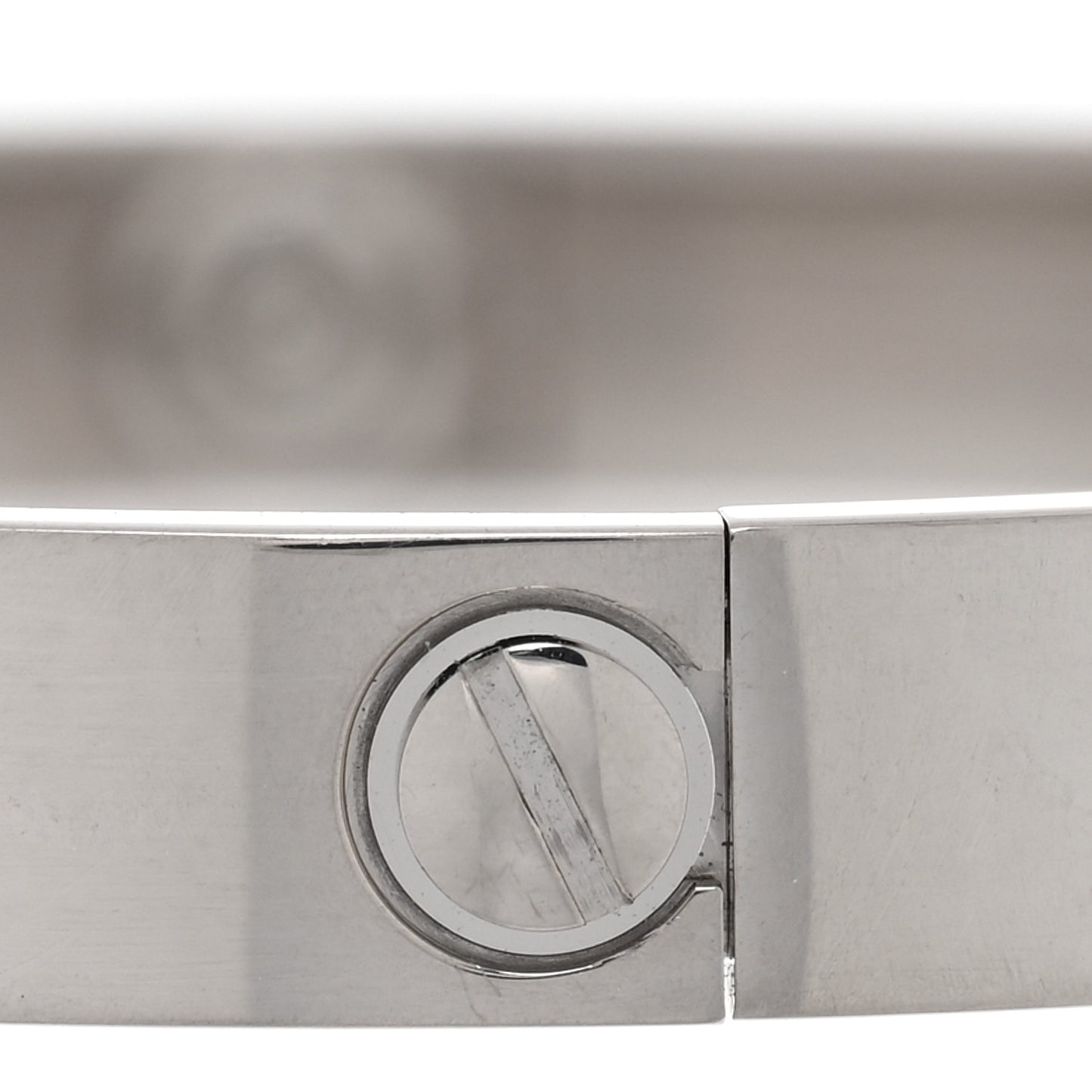 18K White Gold LOVE Bracelet 17
