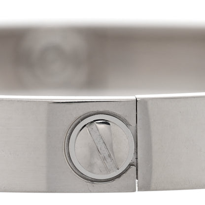 Cartier 18K White Gold LOVE Bracelet 17 5 of 7