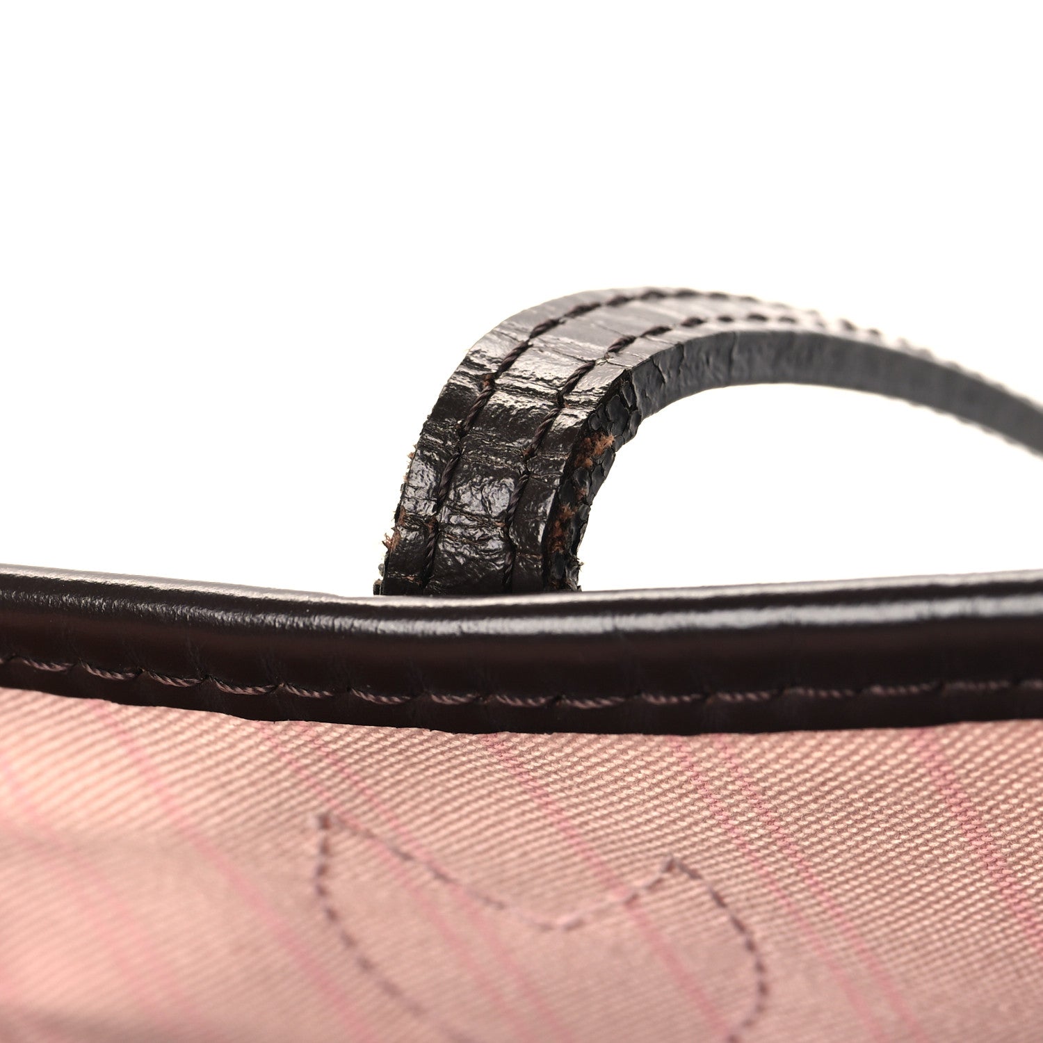 Louis Vuitton Damier Ebene Neo Neverfull MM Rose Ballerine 12 of 12