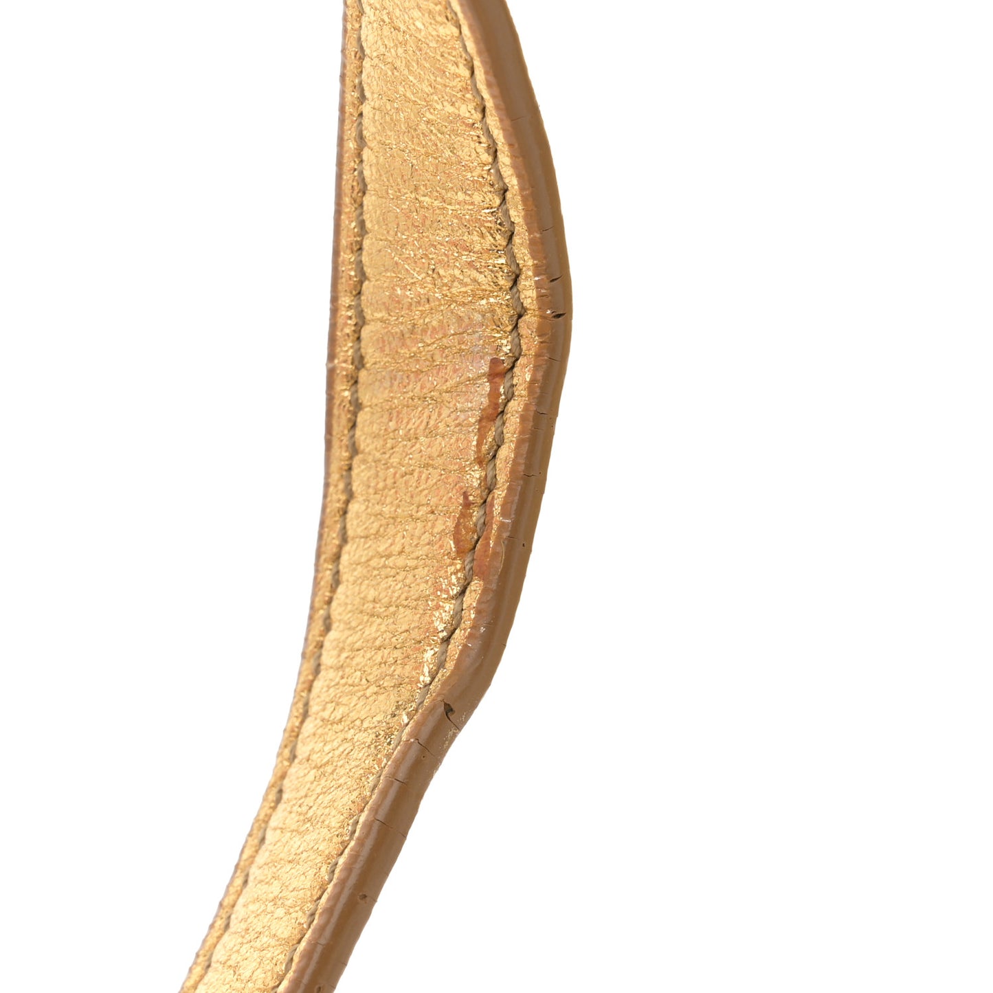Metallic Calfskin Nano Sac De Jour Gold