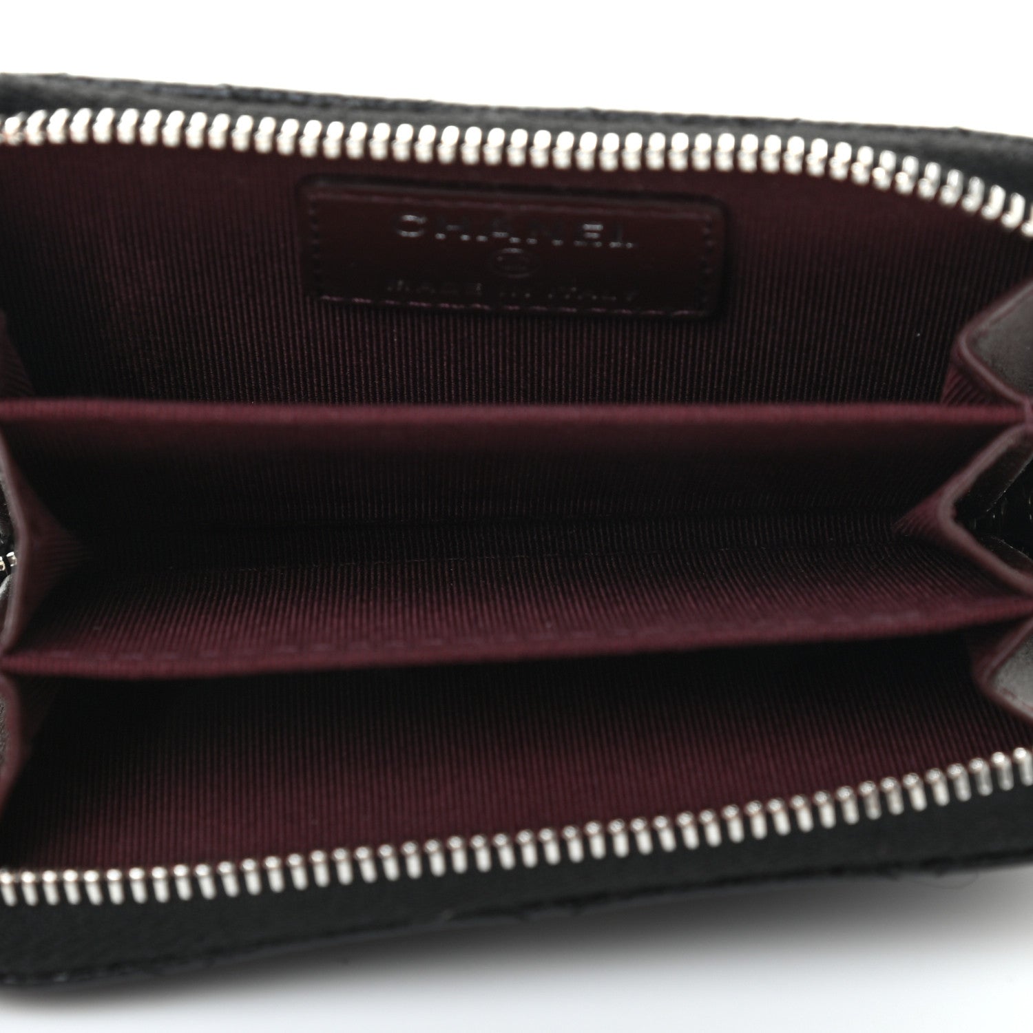 Chanel Caviar Quilted Zip Coin Purse Black 5 of 8