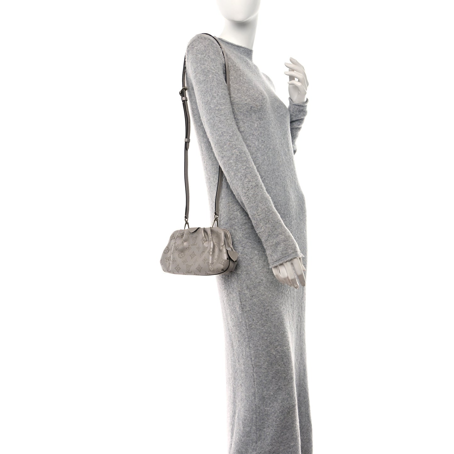 LOUIS VUITTON Mahina Scala Mini Pouch Gris Souris