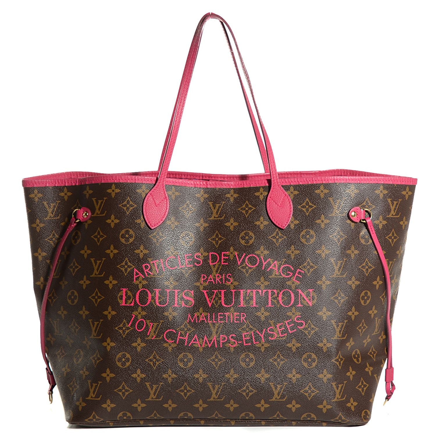 Louis Vuitton Monogram Articles de Voyage Ikat Neverfull GM Rose Indien 1 of 7