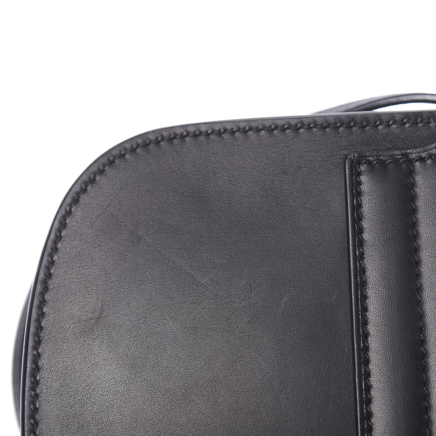 Smooth Calfskin Mini Classic Monogram Kaia Satchel Black