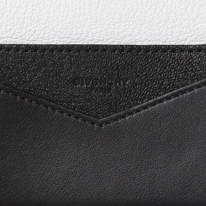Givenchy Calfskin Duetto Pouch Black White 10 of 11