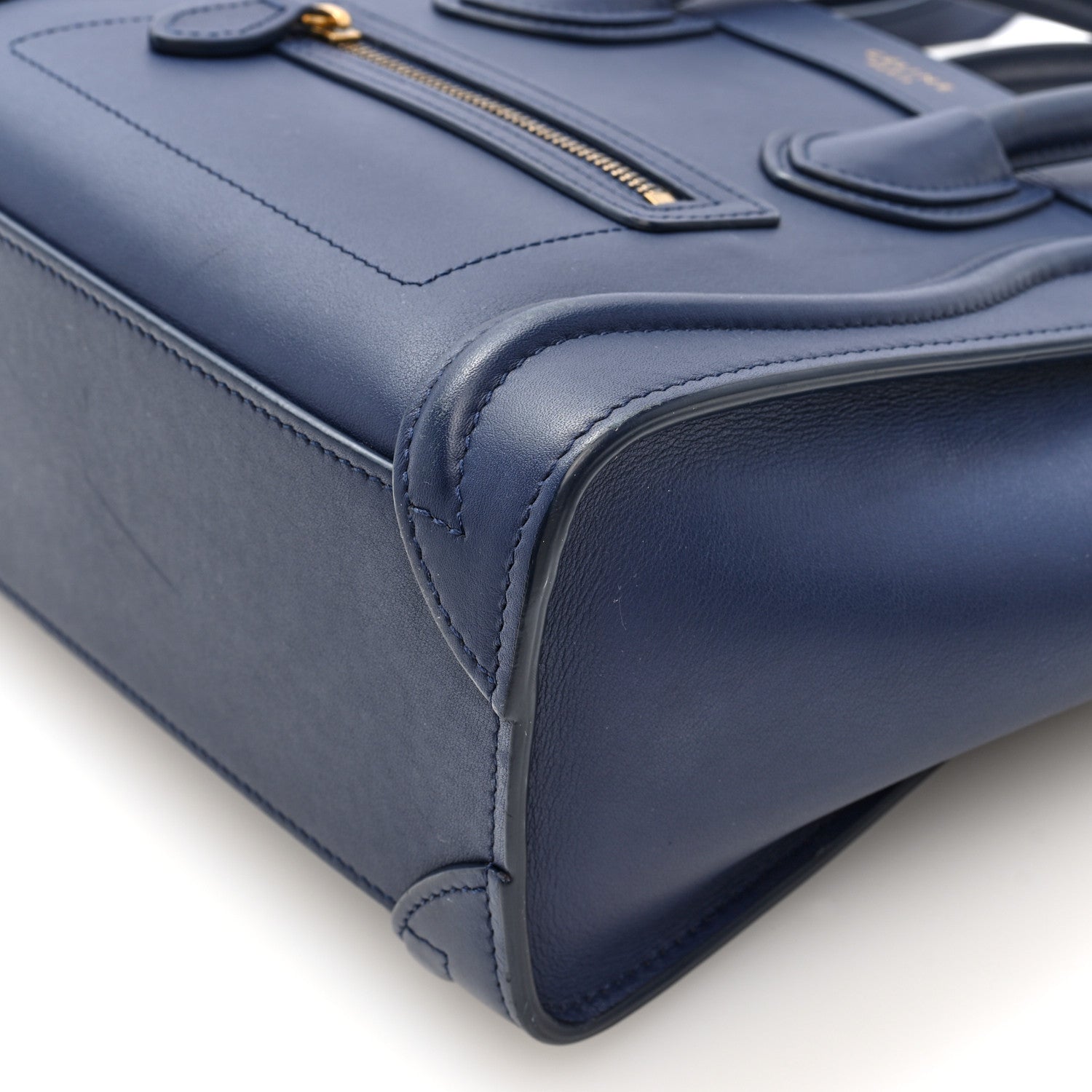 Celine Smooth Calfskin Nano Luggage Ink 9 of 9