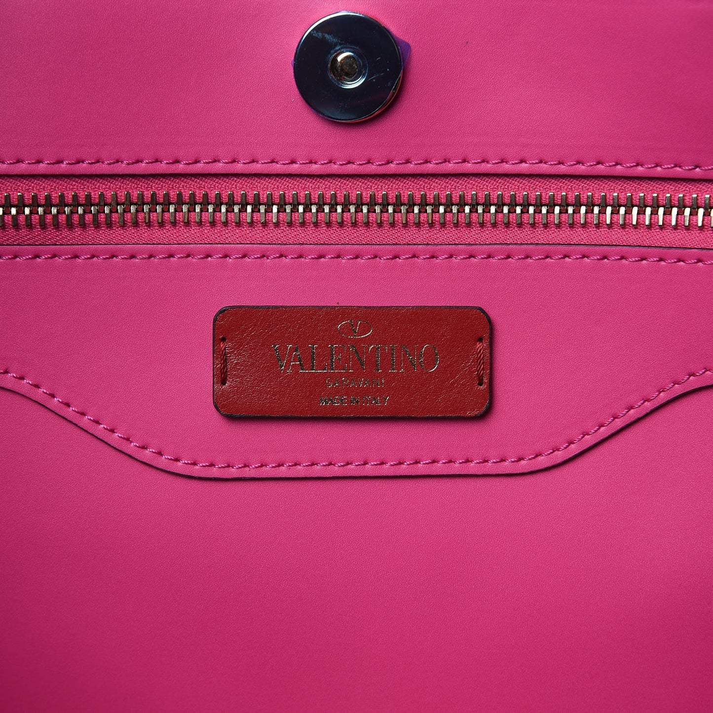 Calfskin Rockstud Vertical Tote Peony