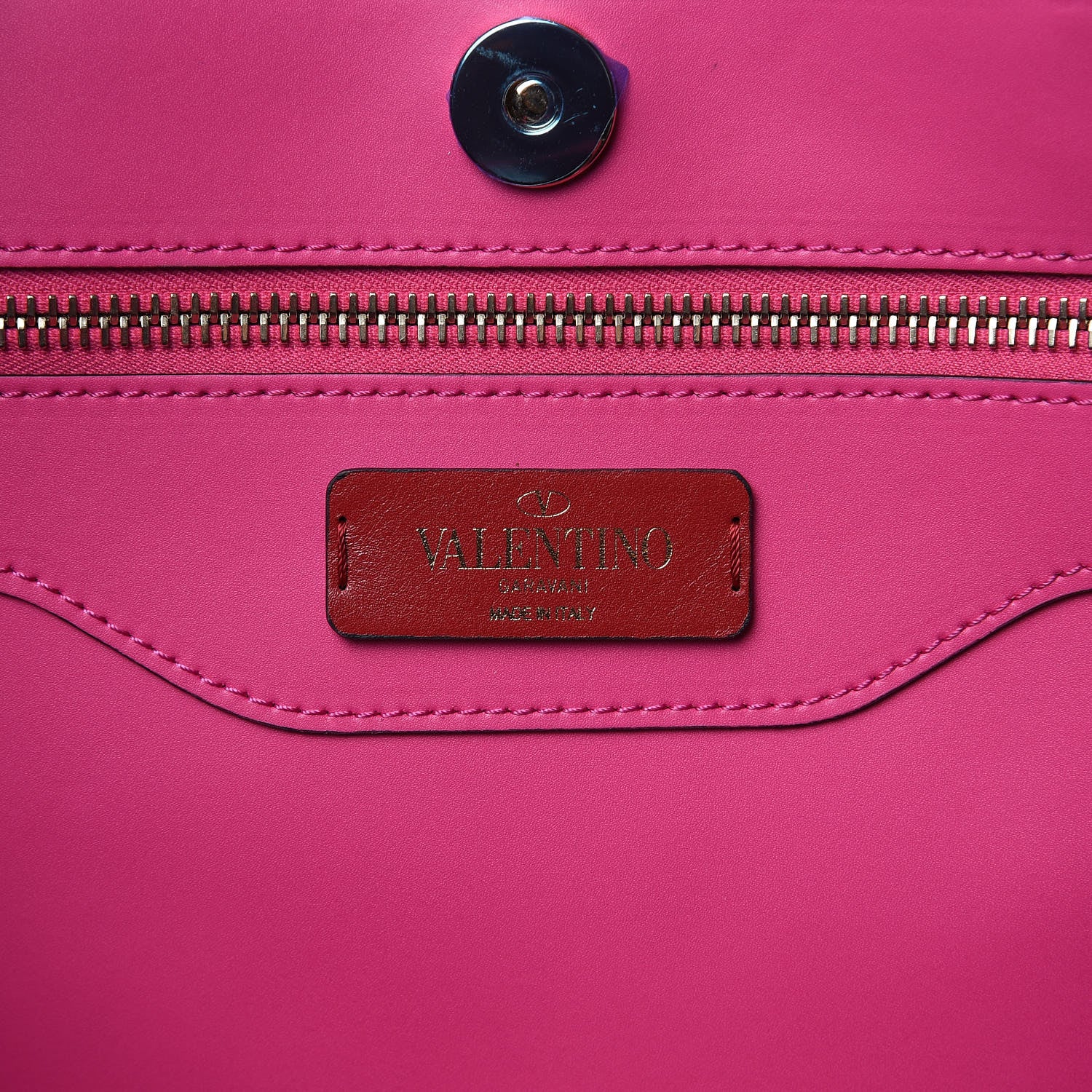 Valentino Garavani Calfskin Rockstud Vertical Tote Peony 6 of 8
