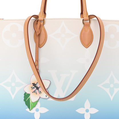 Louis Vuitton Monogram Giant Raffia Forte Dei Marmi By The Pool Onthego GM Blue 7 of 14
