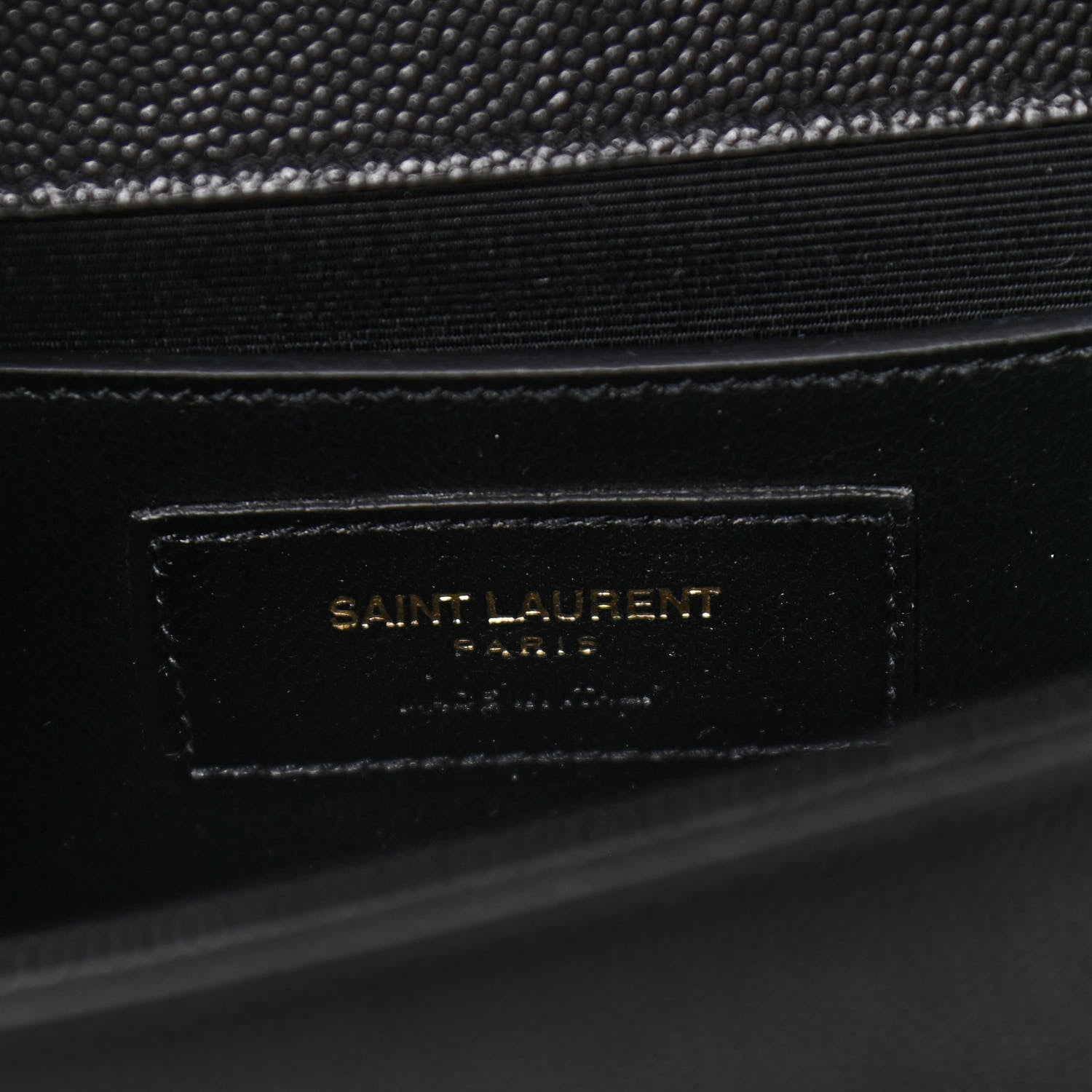 Saint Laurent Grain De Poudre Classic Monogram Kate Clutch Black 6 of 12