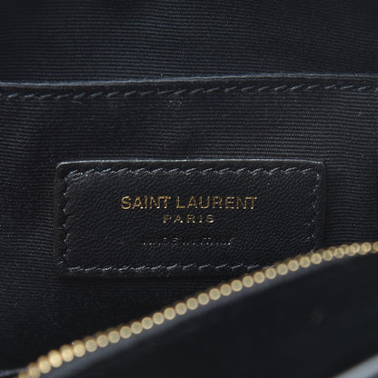 Saint Laurent Velour Matelasse Monogram Lou Belt Bag Black 6 of 10