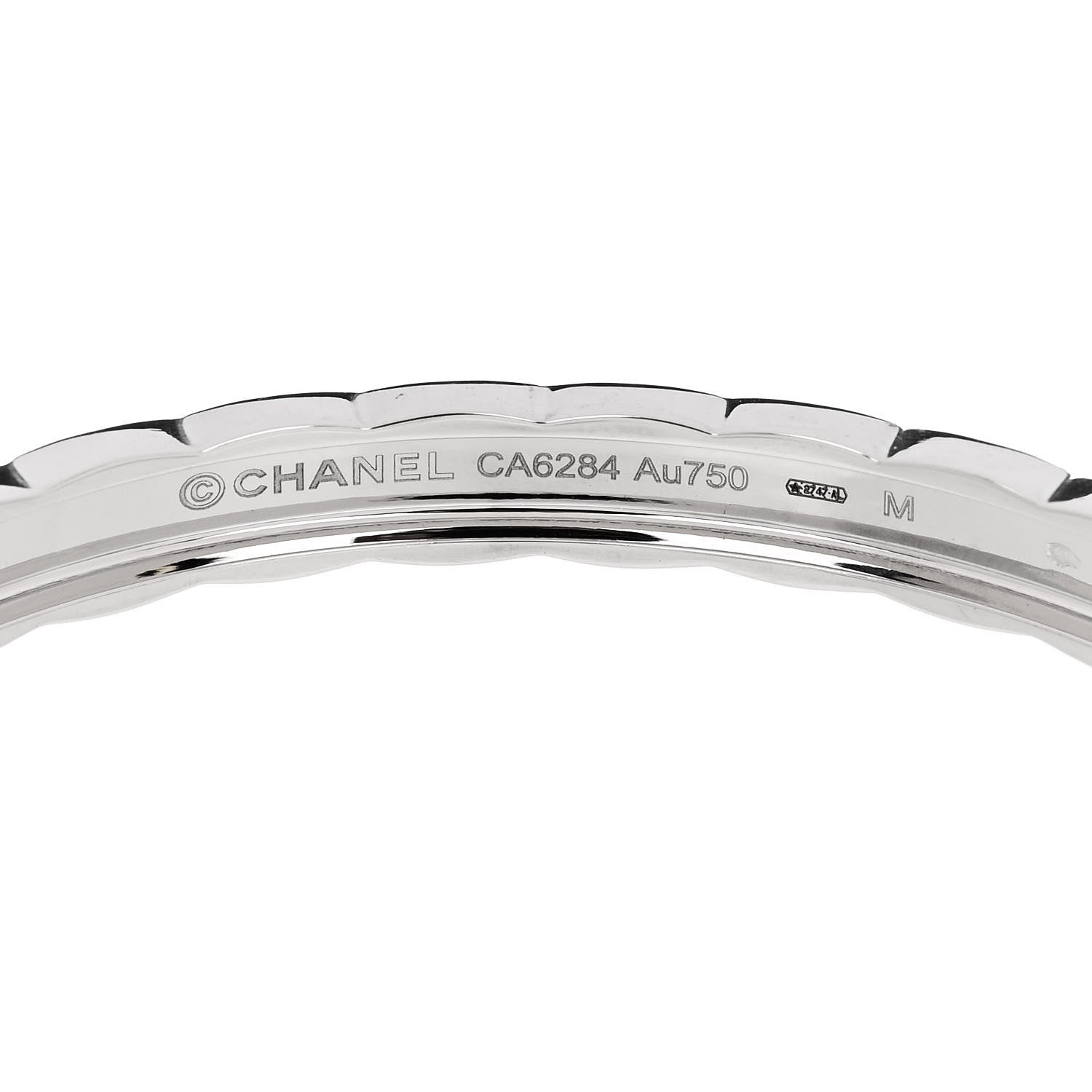 Chanel 18K White Gold Diamond Coco Crush Bracelet M 3 of 3