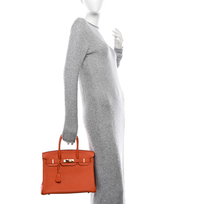 Hermes Togo Birkin 30 Orange 2 of 12