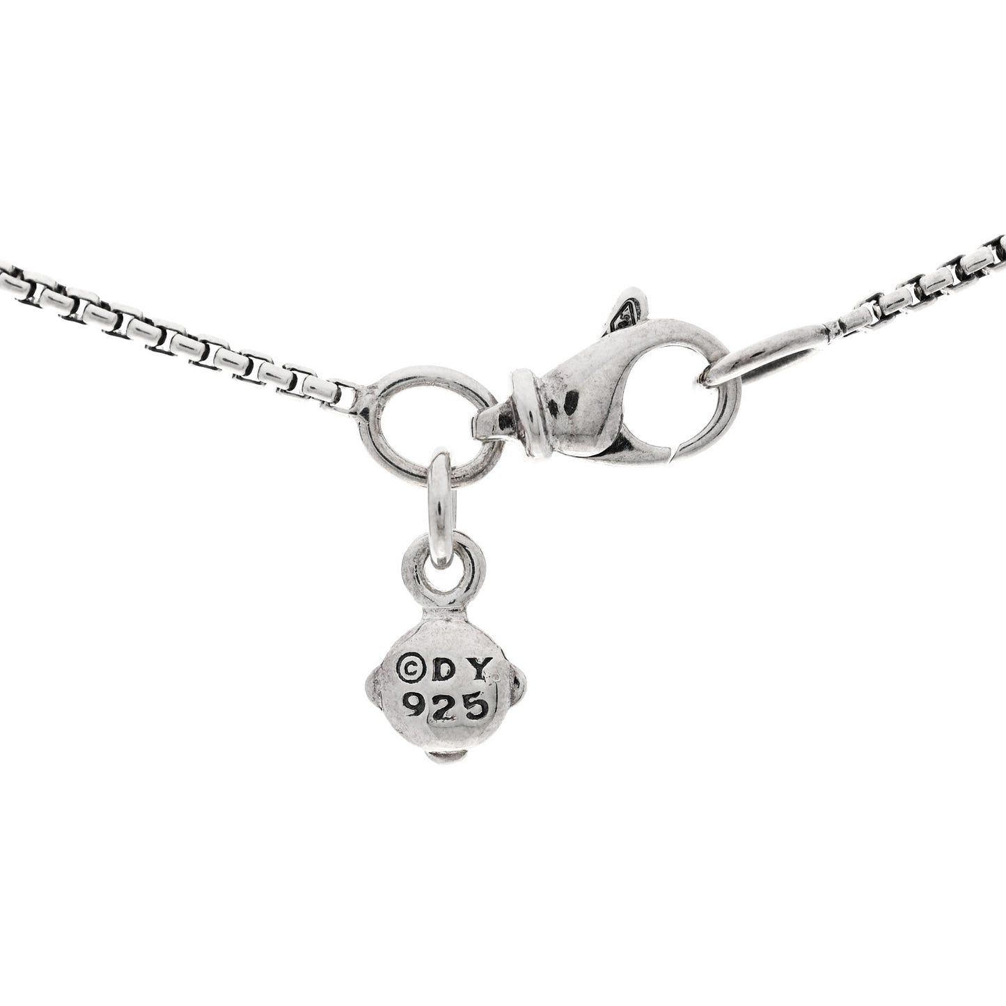 Sterling Silver Diamond 8mm Petite Infinity Pendant Necklace