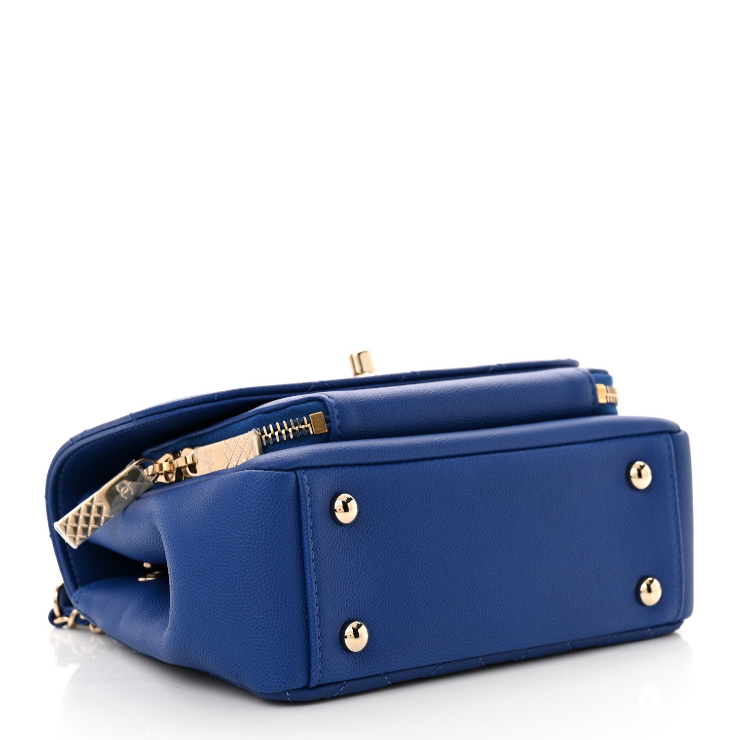 Chanel Caviar Quilted Small Business Affinity Flap Dark Blue 4 of 11
