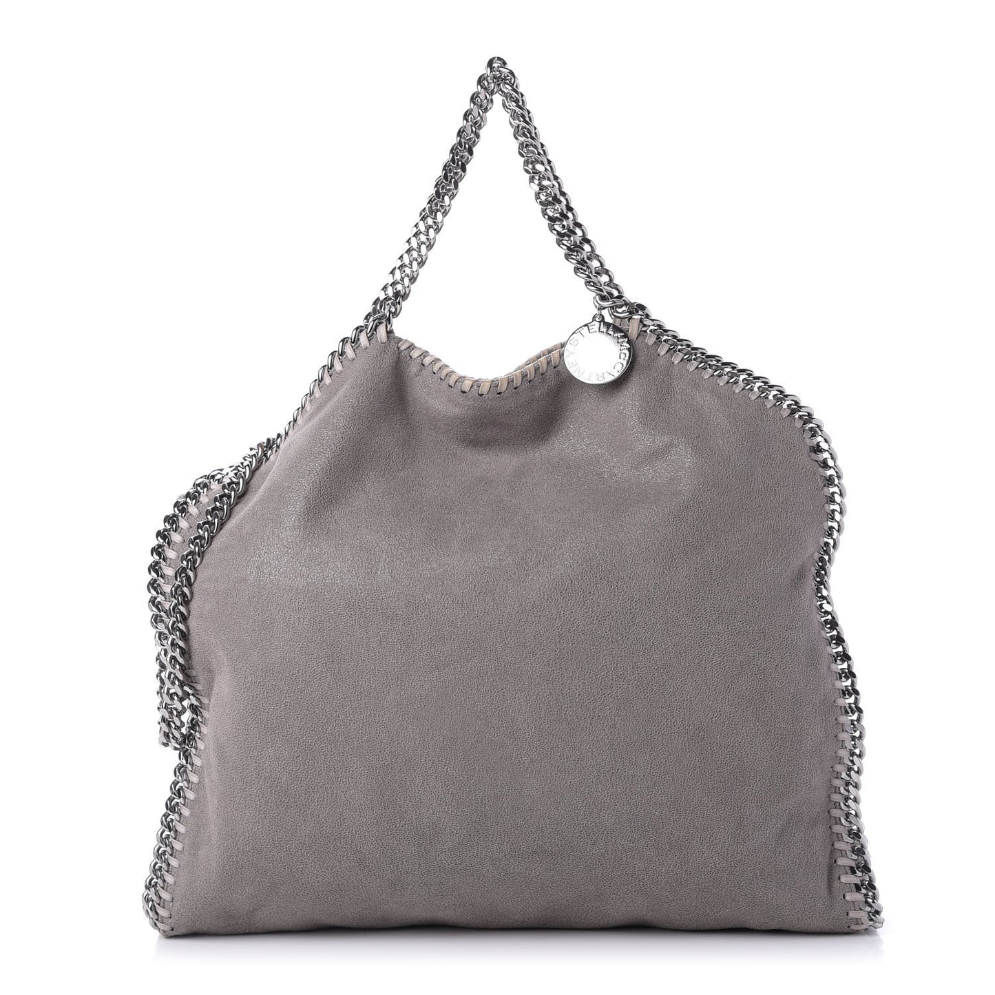 Shaggy Deer Falabella Fold Over Tote Grey