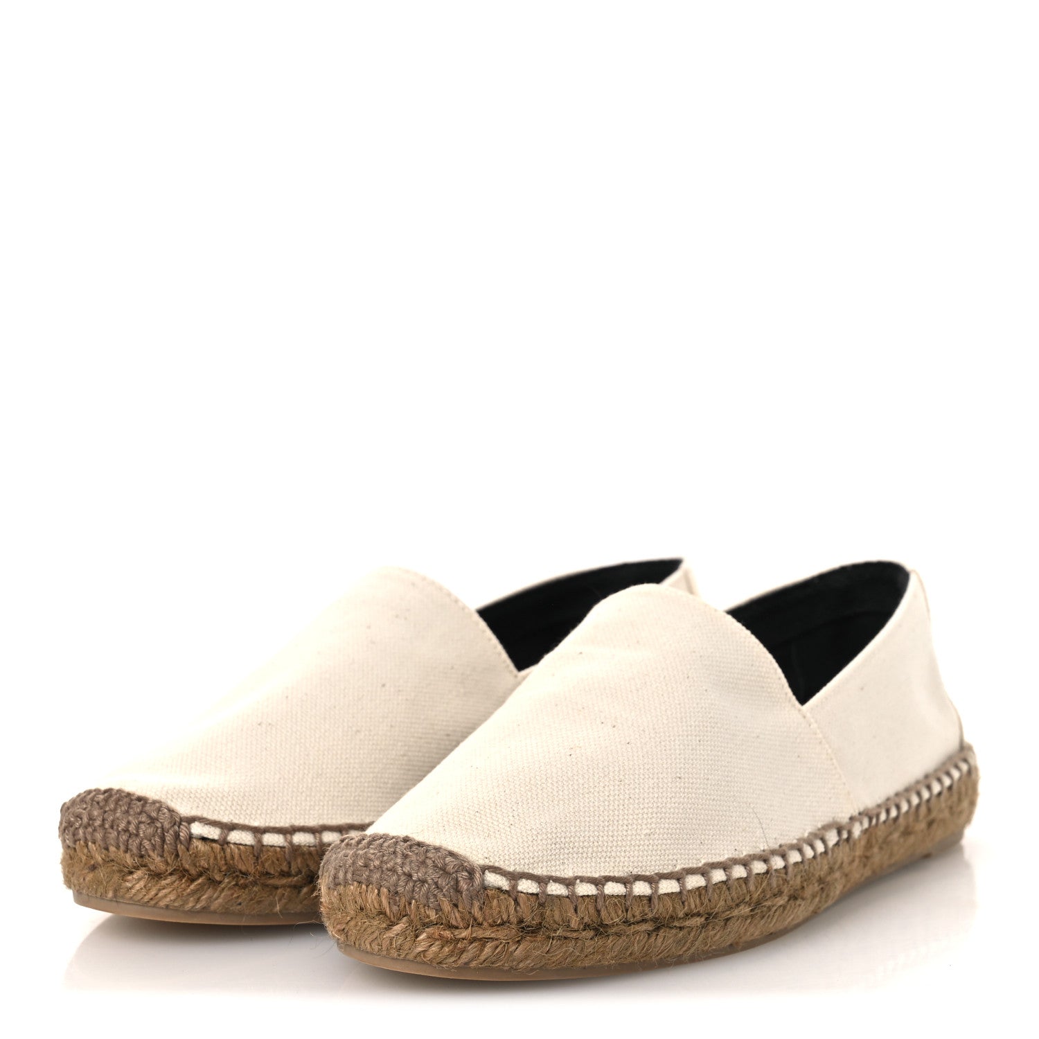 Saint Laurent Canvas Elba Espadrilles 37 Sweet Cream 4 of 12