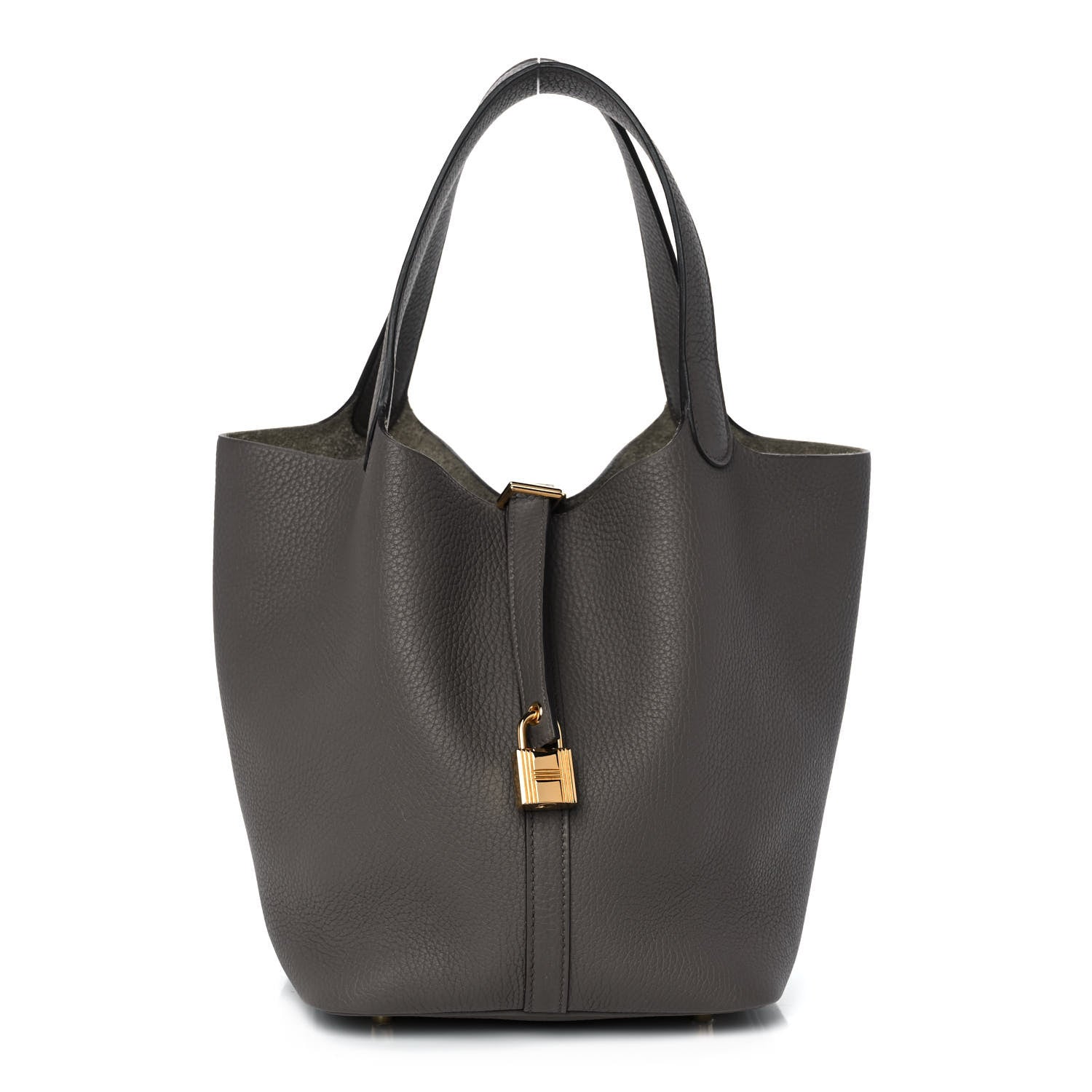 Hermes Taurillon Clemence Picotin Lock 22 MM Etain 1 of 12