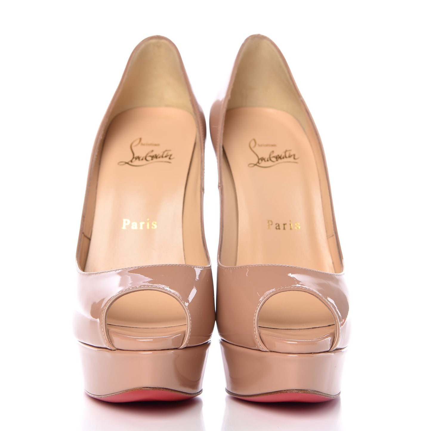 Patent Lady Peep 150 Pumps 37 Nude