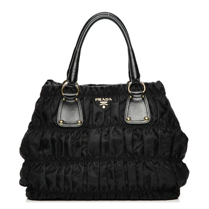 Prada Tessuto Nylon Gaufre Tote Nero Black 1 of 11