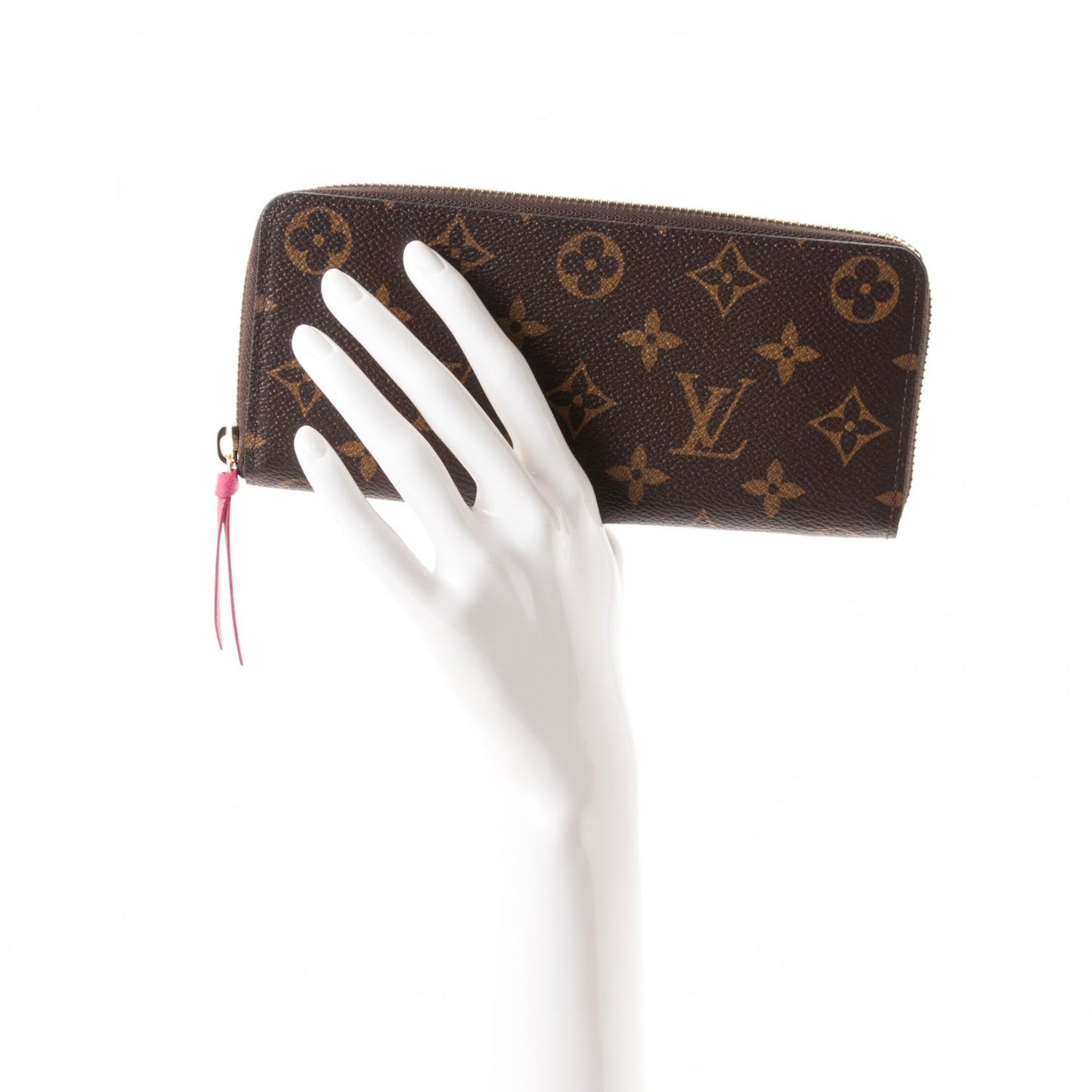 Monogram Clemence Wallet Hot Pink