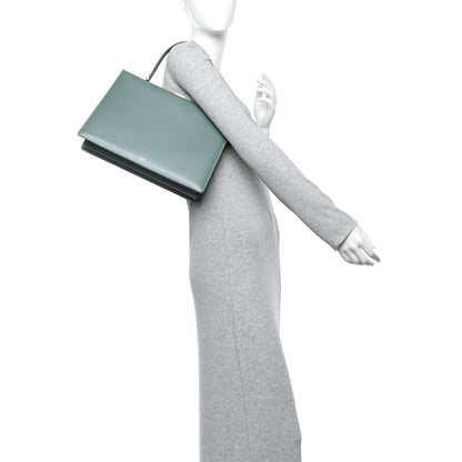 Celine Box Calfskin Medium Clasp Bag Light Green 2 of 12