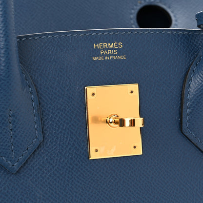 Hermes Epsom Birkin 30 Deep Bleu 6 of 11
