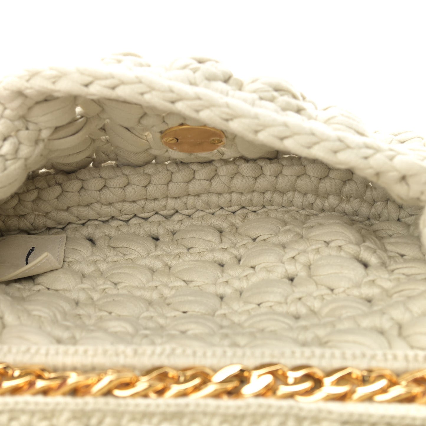 Jersey Crochet Shoulder Bag Plaster
