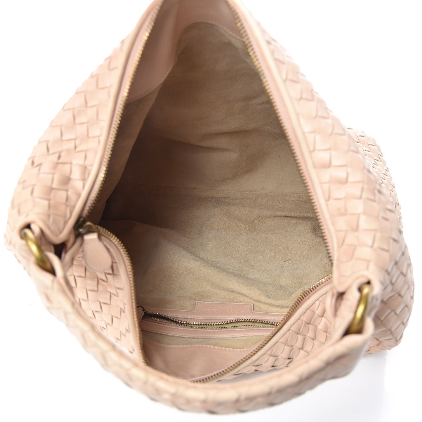 Nappa Intrecciato Pyramid Hobo Lotus