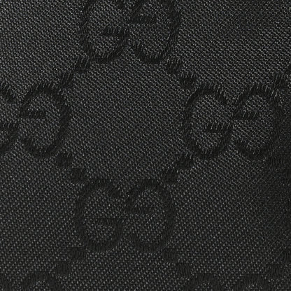 Gucci Nylon Monogram Fanny Pack Belt Bag Black 8 of 10