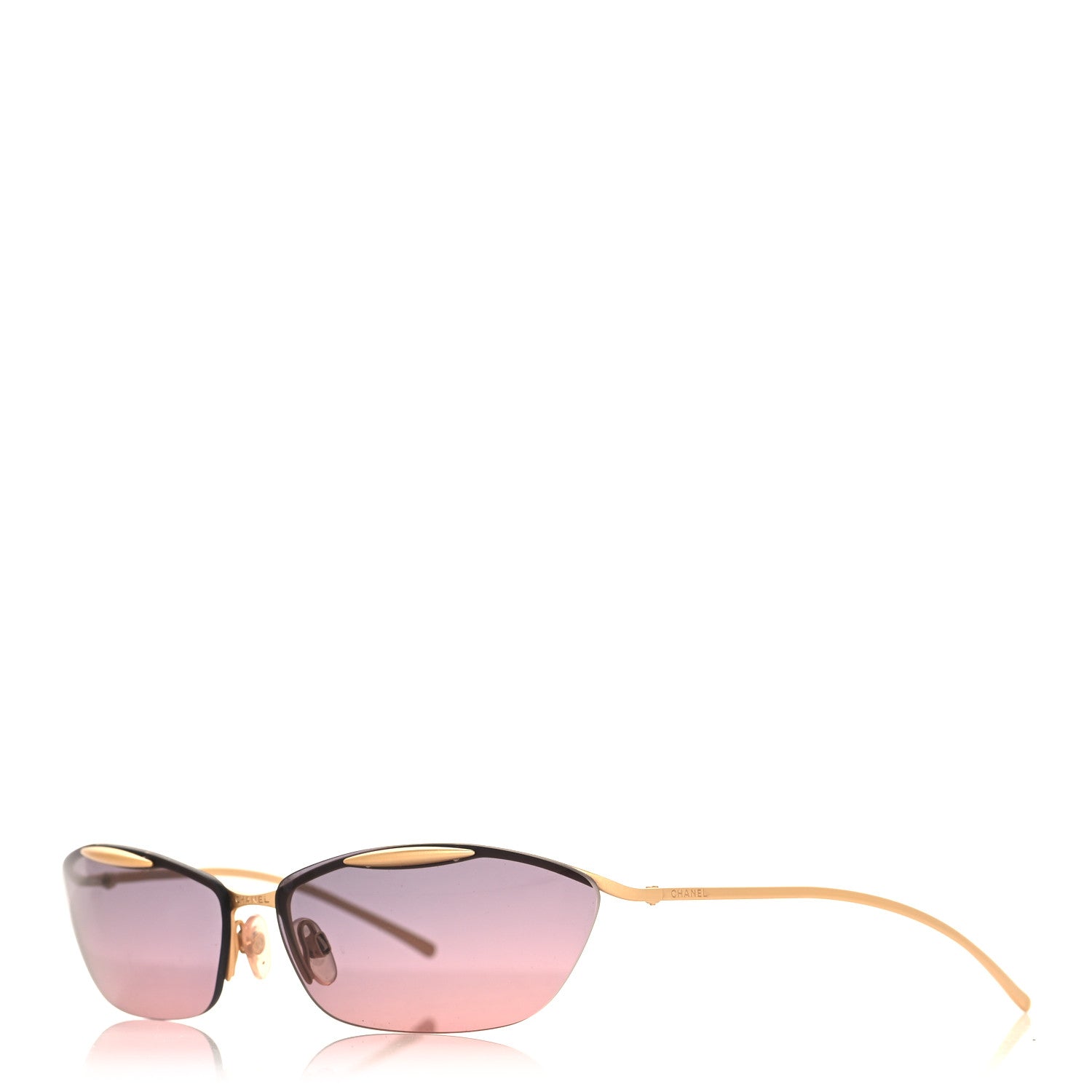 Chanel Frameless Ombre Sunglasses 15649 Gold 1 of 6