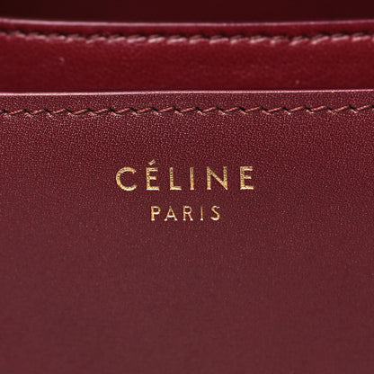 Celine Box Calfskin Medium Classic Box Flap Bag Burgundy 5 of 9