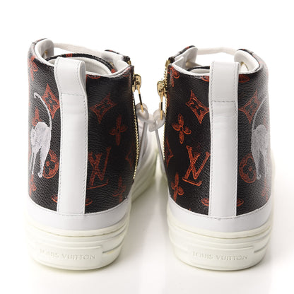 Louis Vuitton Catogram Stellar Sneaker Boots 37 Marron 5 of 11