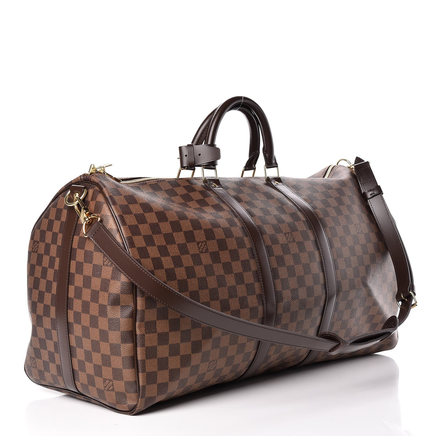 Louis Vuitton Damier Ebene Keepall Bandouliere 55 3 of 10