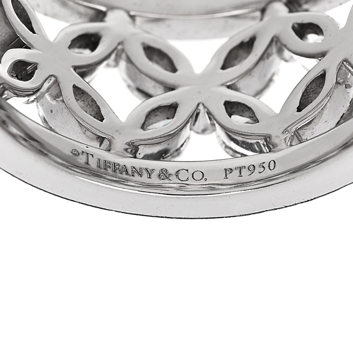 Platinum Diamond Victoria Band Ring 52 6