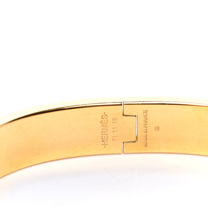 Hermes Matte Enamel Narrow Clic Clac HH Bracelet GM Etain 4 of 4