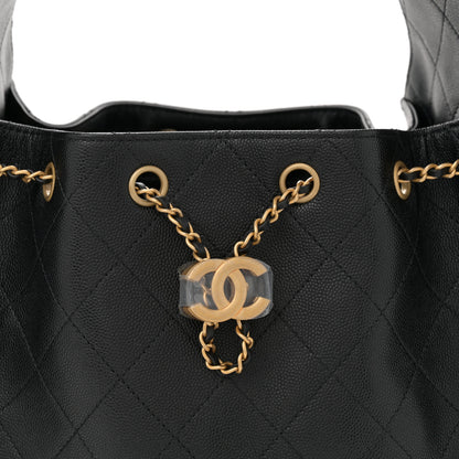 Chanel Caviar Quilted Small Chanel 25 Handbag Black 8 of 10