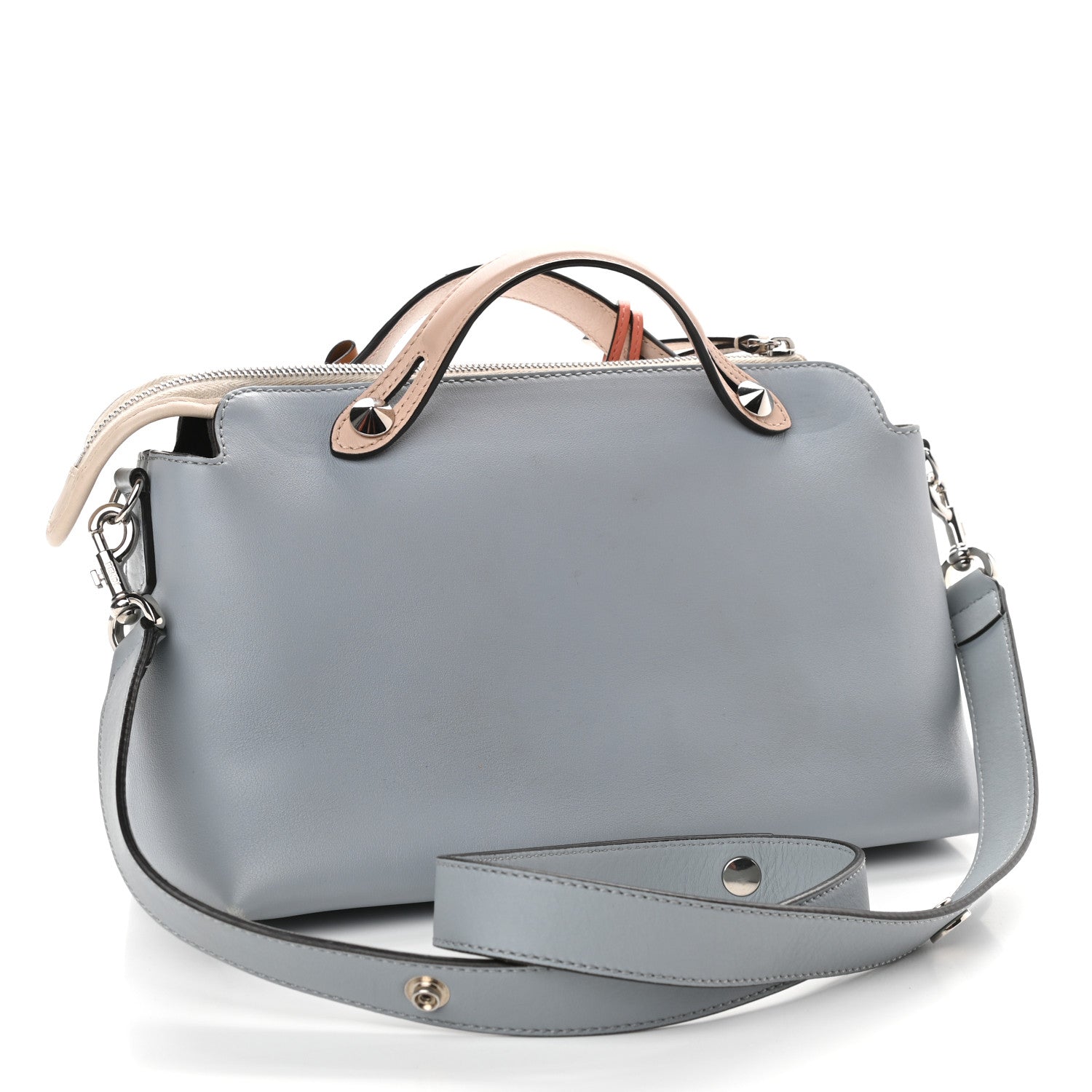 Fendi Vitello Dolce Knotted Medium By The Way Boston Bag Polvere Orzo Multicolor 3 of 10