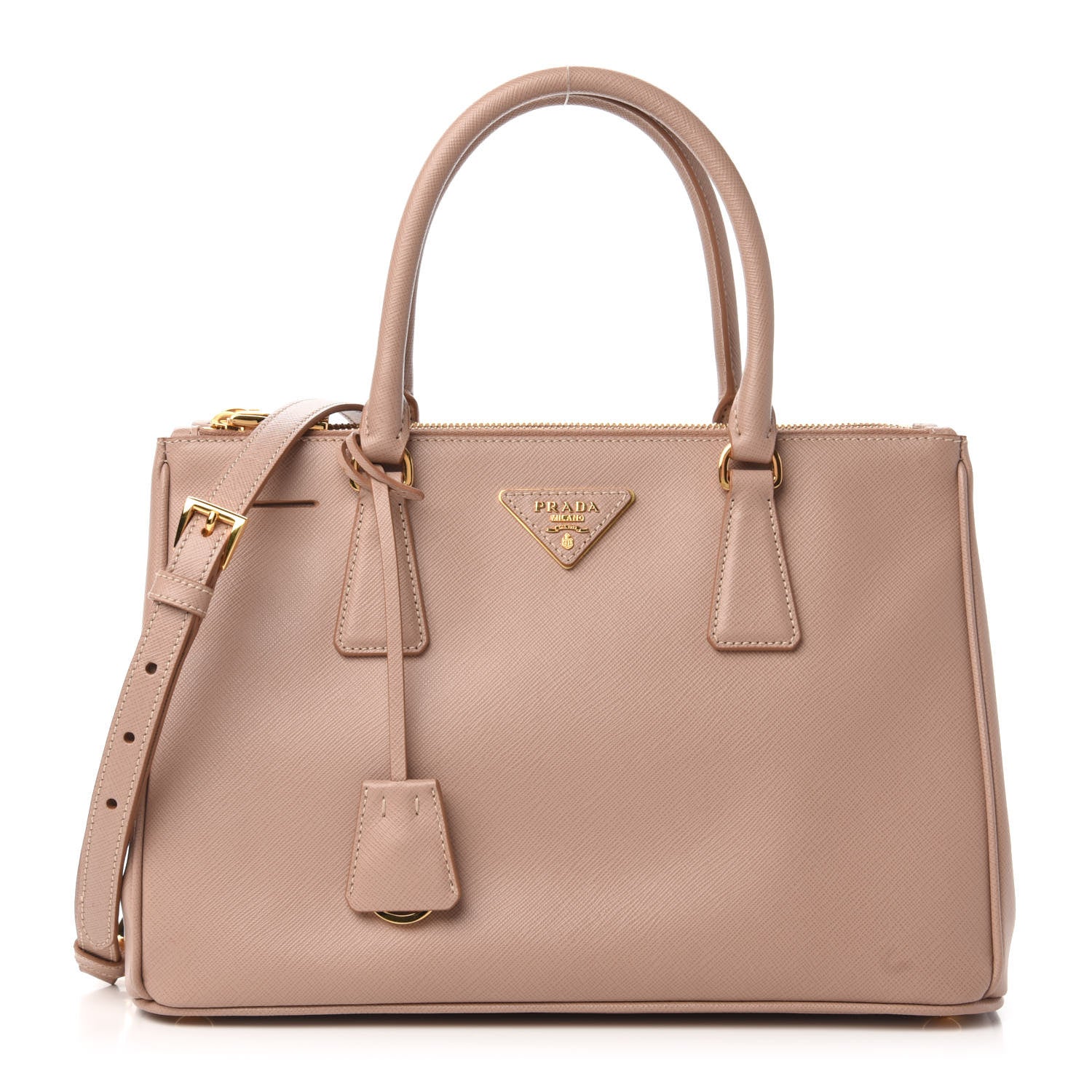 Prada Saffiano Small Galleria Double Zip Tote Cammeo 1 of 9