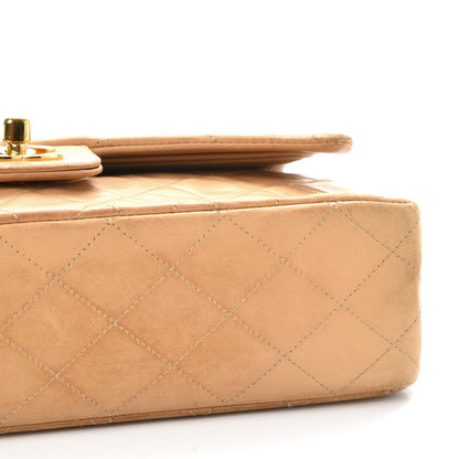 Chanel Lambskin Quilted Medium Double Flap Beige 20 of 20
