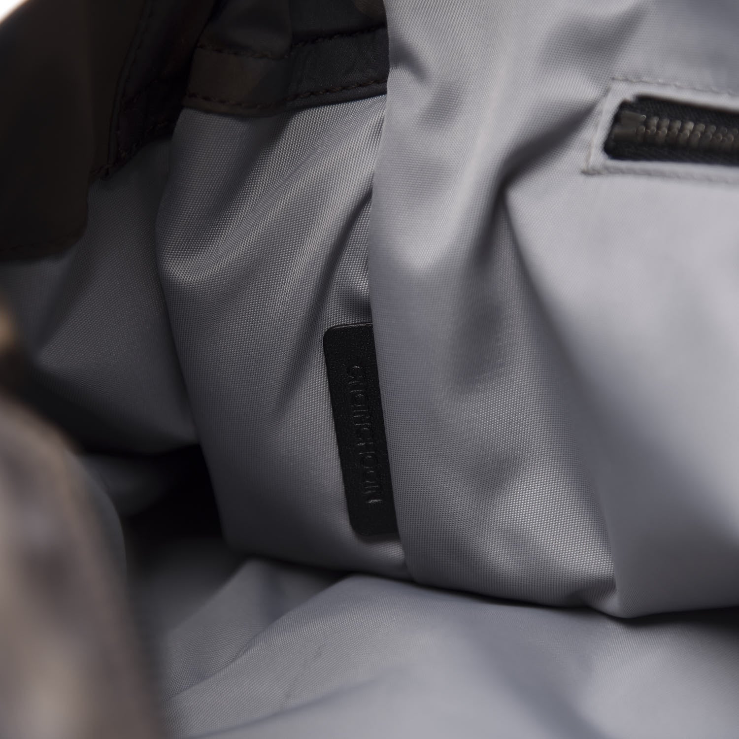 Burberry Nylon Check Small Buckleigh Packable Tote Birch Grey 6 of 10