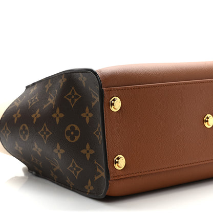 Louis Vuitton Calfskin Monogram On My Side MM Chataigne 7 of 9