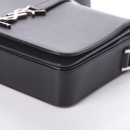 Saint Laurent Smooth Calfskin Medium Classic Monogram Universite Bag Black 9 of 9