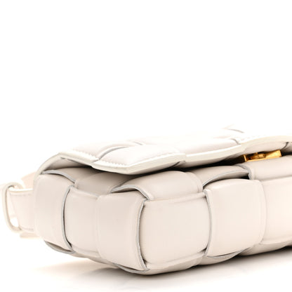 Bottega Veneta Nappa Maxi Intreccio Small Padded Cassette Crossbody Bag White 9 of 10