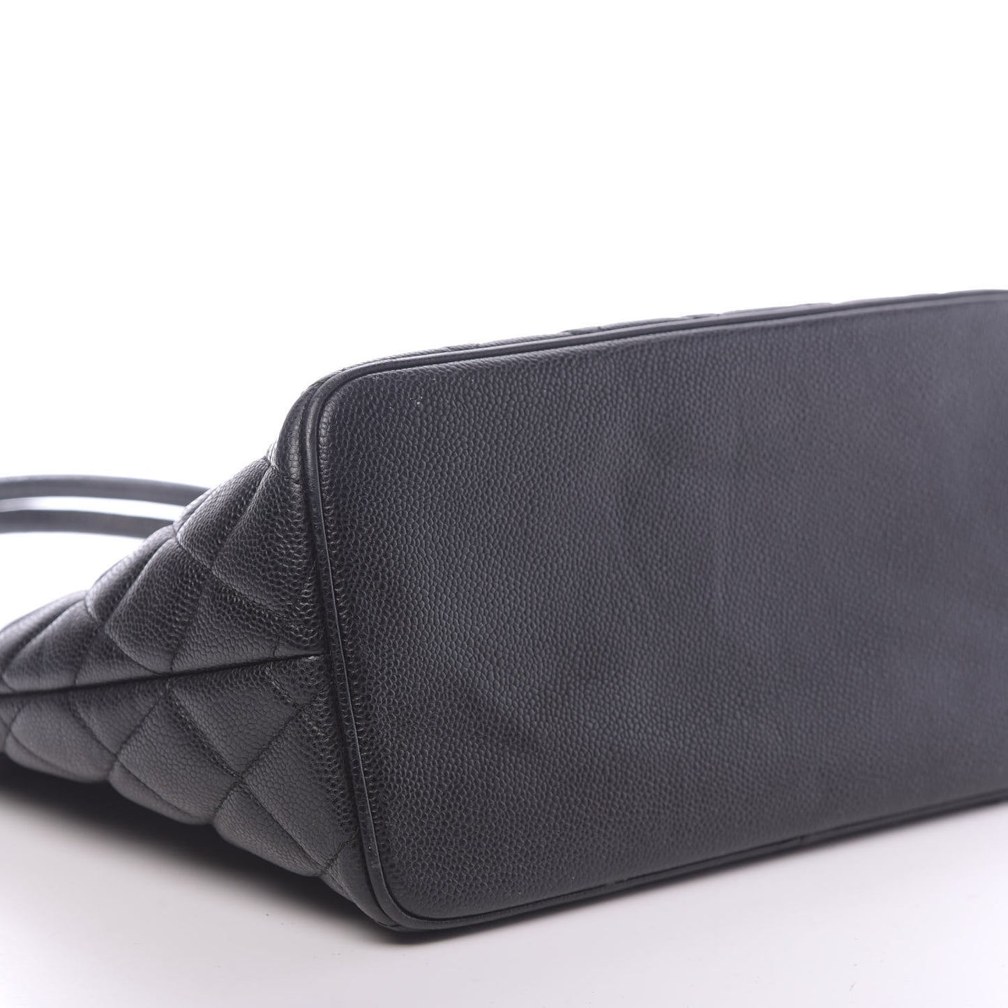 Caviar Quilted Medallion Tote Black