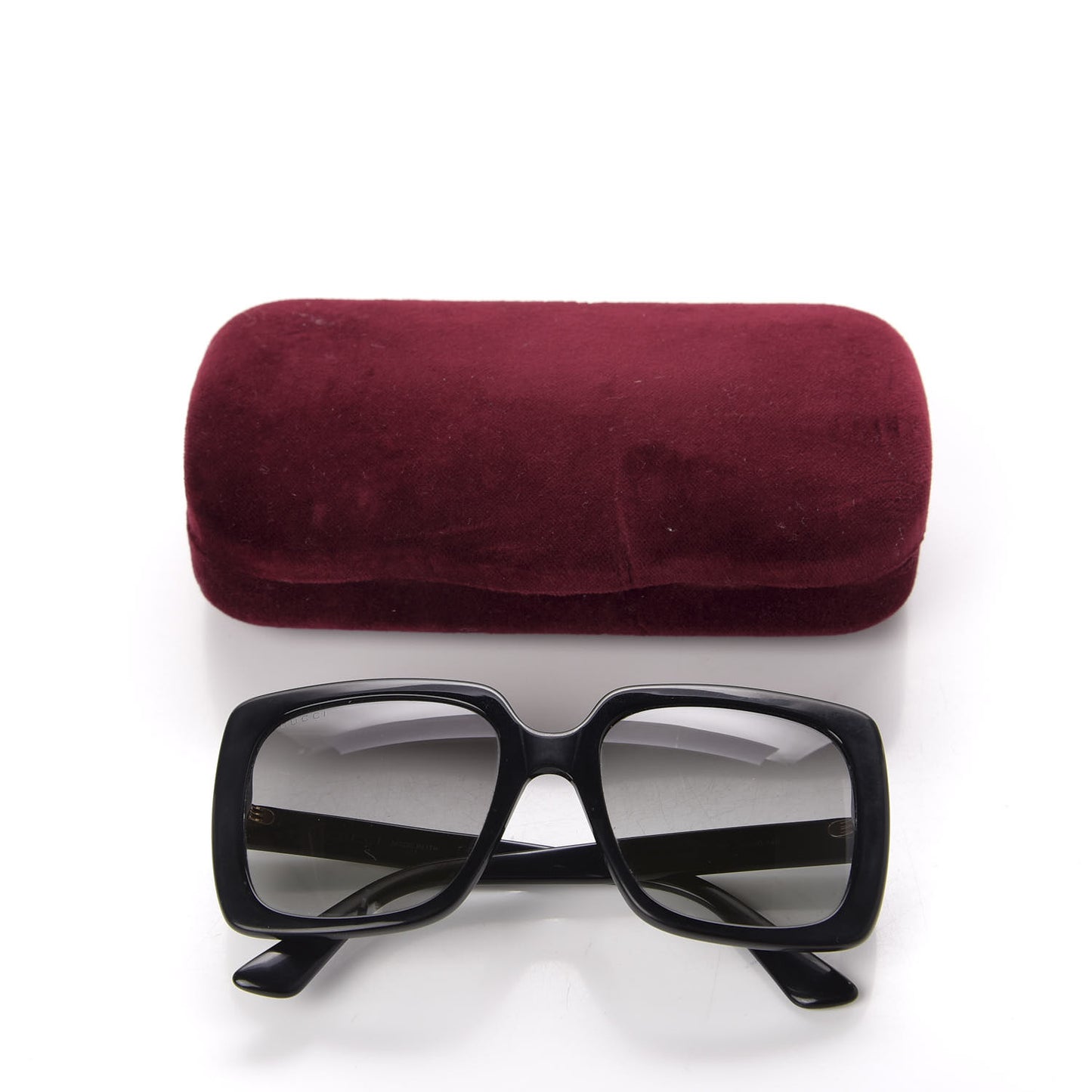 Crystal Square Frame GG Sunglasses GG0418S Black