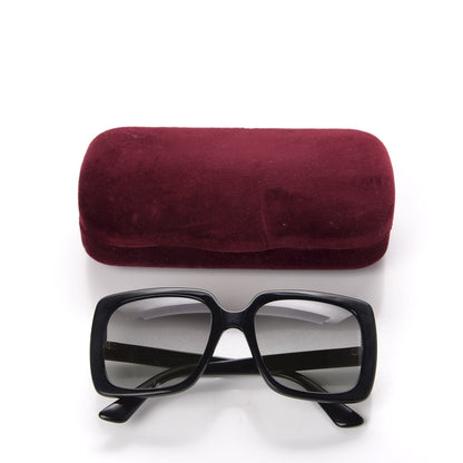 Gucci Crystal Square Frame GG Sunglasses GG0418S Black 8 of 8