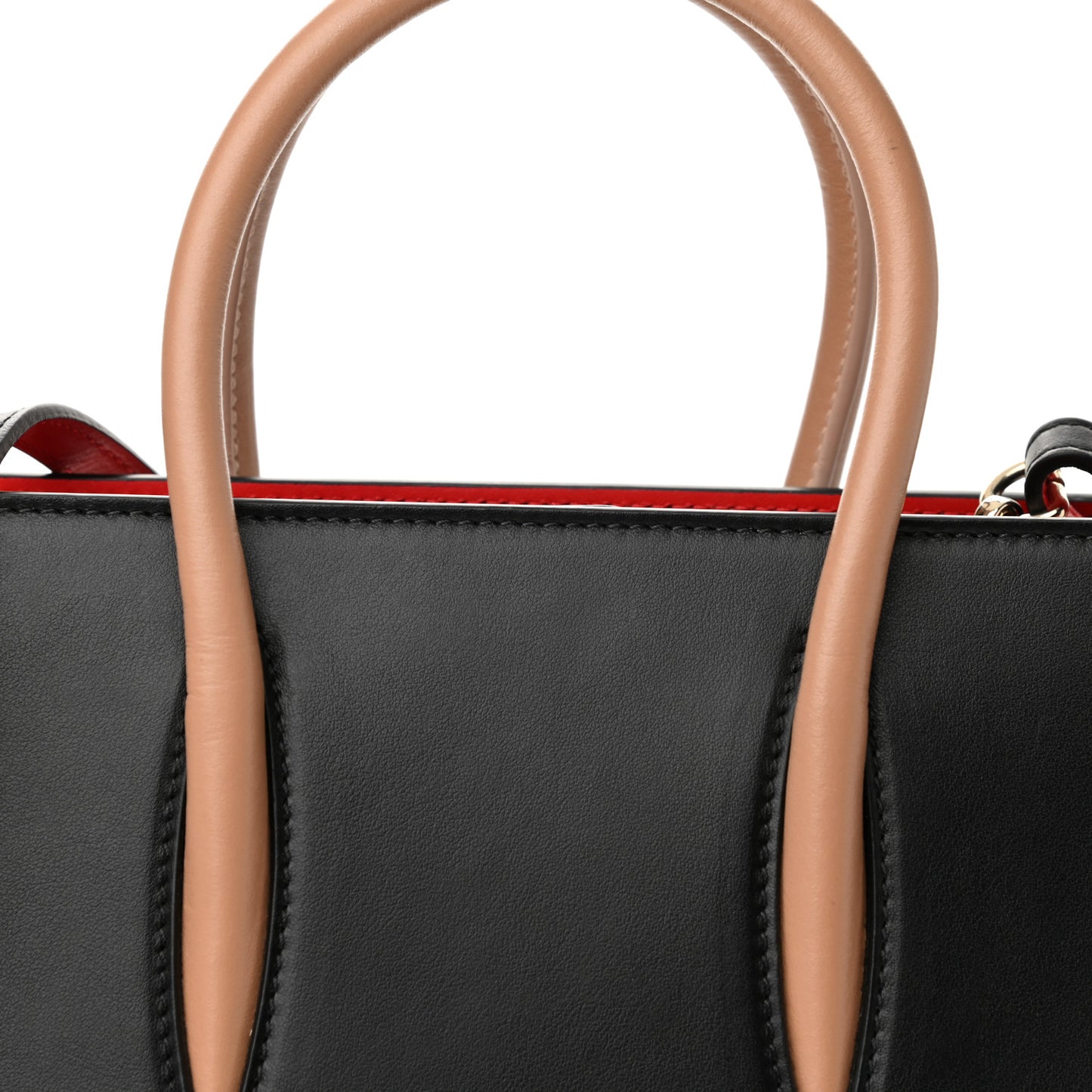 Calfskin Patent Leopard Studded Small Paloma Black