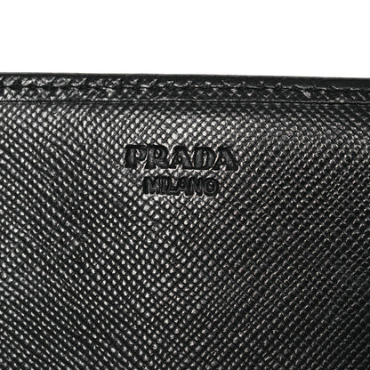 Prada Saffiano Bow Continental Wallet Black 10 of 15